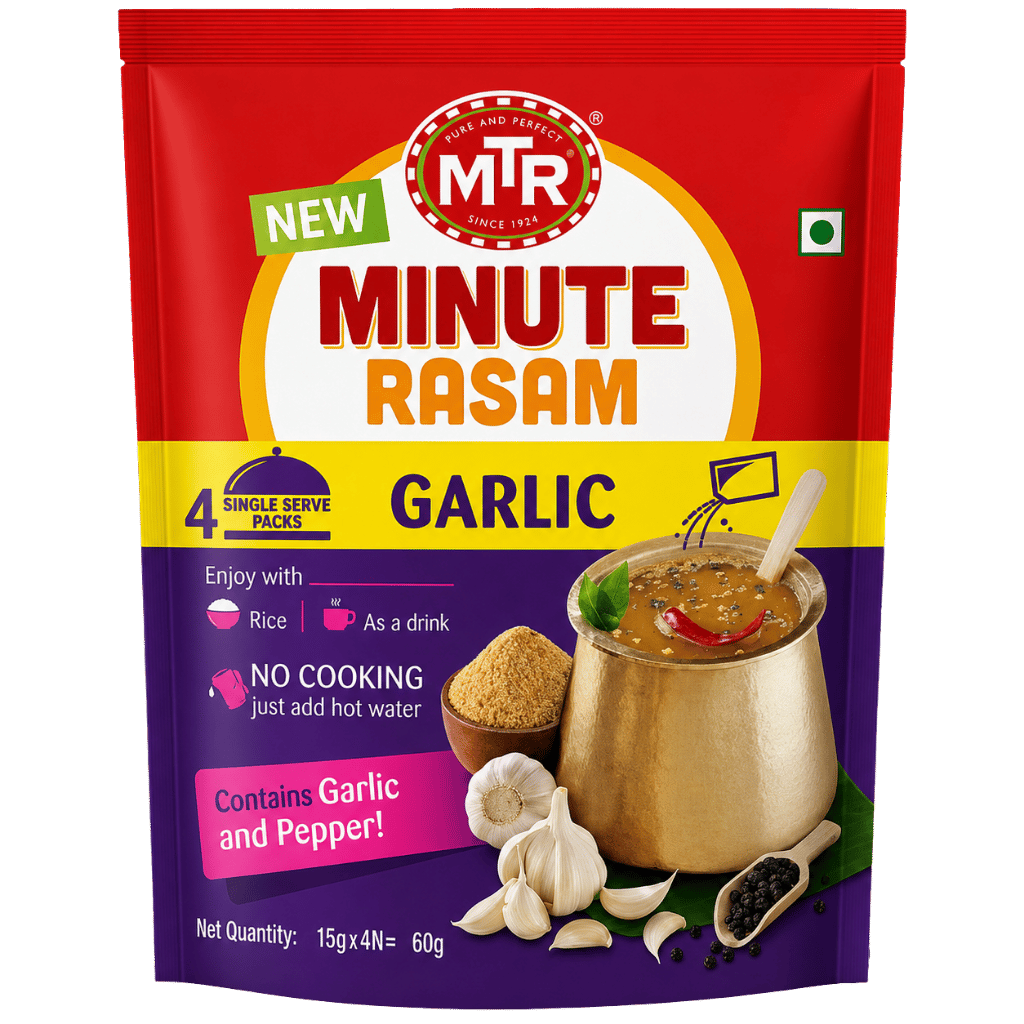 MTR Minute Garlic Rasam Pouch 60 g buy online USA - 1